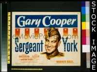 K347 SERGEANT YORK title lobby card '41 Gary Cooper, Howard Hawks