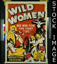 #8438 WILD WOMEN 1sh '51 1000 wild virgins! 