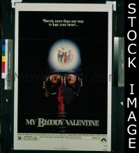 f609 MY BLOODY VALENTINE one-sheet movie poster '81 George Mihalka