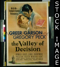 VALLEY OF DECISION 1sheet