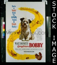 #7722 GREYFRIARS BOBBY 1sh '61 Disney dog!
