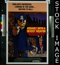 #023 ASSAULT WITH A DEADLY WEAPON 1sh '82 