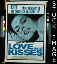 #2065 LOVE & KISSES 1sh '70 sexploitation! 
