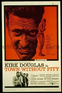 #630 TOWN WITHOUT PITY 1sh '61 Kirk Douglas 
