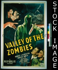 #8404 VALLEY OF THE ZOMBIES 1sh '46 blood! 