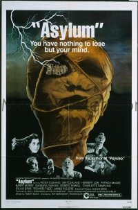 r095 ASYLUM one-sheet movie poster '72 Peter Cushing, Britt Ekland