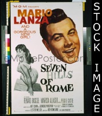 #028 7 HILLS OF ROME 1sh '58 Mario Lanza 