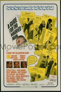 A455 GUIDE FOR THE MARRIED MAN one-sheet movie poster '67 Walter Matthau