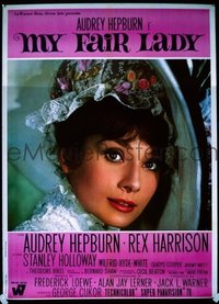 1011a MY FAIR LADY linenbacked Italian one-panel movie poster R60s best Hepburn!