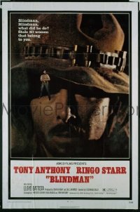 P244 BLINDMAN one-sheet movie poster '72 Tony Anthony, Ringo Starr