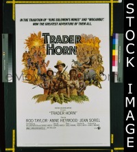 s363 TRADER HORN one-sheet movie poster '73 Rod Taylor