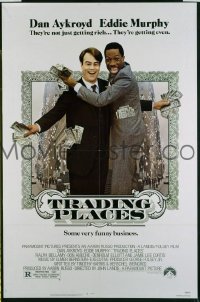 B089 TRADING PLACES one-sheet movie poster '83 Aykroyd, Murphy
