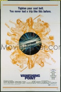 s392 VANISHING POINT one-sheet movie poster '71 car chase classic!