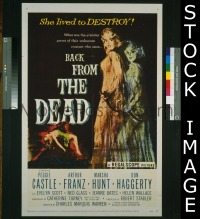 #271 BACK FROM THE DEAD 1sh '57 Castle, Franz 