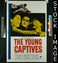 #520 YOUNG CAPTIVES 1sh '59 bad teens! 