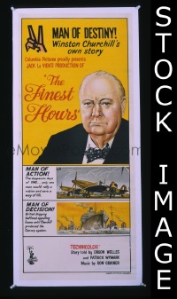 #1604 FINEST HOURS Aust daybill '64 Churchill