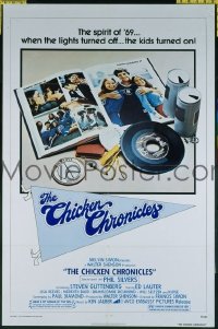 r394 CHICKEN CHRONICLES one-sheet movie poster '77 Steve Guttenberg!