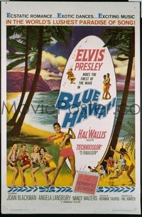#035 BLUE HAWAII one-sheet '61 Elvis Presley