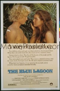 r223 BLUE LAGOON one-sheet movie poster '80 Brooke Shields
