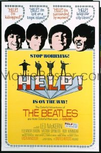#1382 HELP 1sh '65 The Beatles, rock classic! 