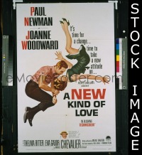 #435 NEW KIND OF LOVE 1sh '63 Newman 