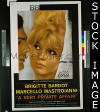 #8406 VERY PRIVATE AFFAIR 1sh '62 Bardot 
