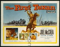 t218 FIRST TEXAN style A half-sheet movie poster '56 Joel McCrea, Felicia Farr