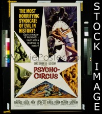 #571 PSYCHO-CIRCUS 1sh '67 Christopher Lee 