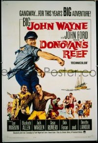 P519 DONOVAN'S REEF one-sheet movie poster '63 John Wayne