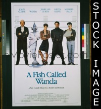 A382 FISH CALLED WANDA one-sheet movie poster '88 John Cleese, Curtis