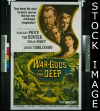s406 WAR-GODS OF THE DEEP one-sheet movie poster '65 AIP, Price