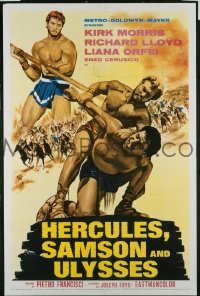 r749 HERCULES, SAMSON, & ULYSSES one-sheet movie poster '65 Francisci