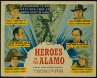 t094 HEROES OF THE ALAMO title lobby card '38 Lane Chandler, Rex Lease