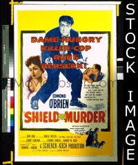#8276 SHIELD FOR MURDER 1sh '54 film noir