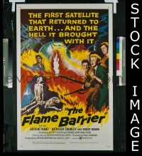 #051 FLAME BARRIER 1sh '58 Franz, Crowley 
