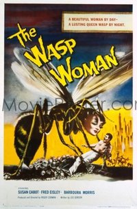 #330 WASP WOMAN one-sheet movie poster '59 clasic Corman sci-fi image!!
