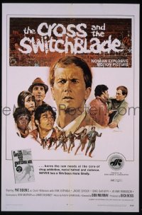 A190 CROSS & THE SWITCHBLADE one-sheet movie poster '72 Pat Boone, Estrada