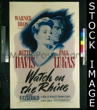#5690 WATCH ON THE RHINE 1sh '43 Bette Davis 
