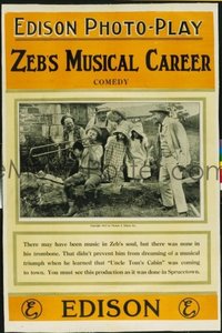 263 ZEB'S MUSICAL CAREER linen 1sheet