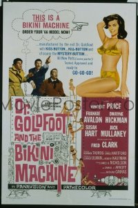 r542 DR GOLDFOOT & THE BIKINI MACHINE one-sheet movie poster '65 Price