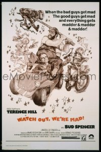 #1539 WATCH OUT WE'RE MAD 1sh '76 Hill 