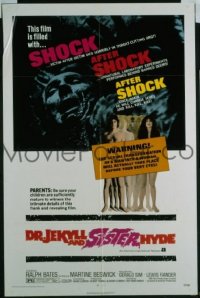 #139 DR JEKYLL & SISTER HYDE 1sh '72 Bates 