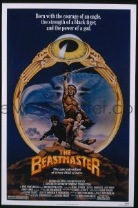r145 BEASTMASTER one-sheet movie poster '82 Marc Singer, Tanya Roberts