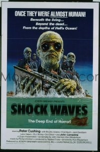 #649 SHOCK WAVES 1sh '77 Peter Cushing 