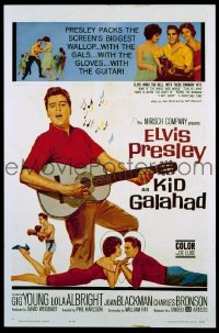 #7853 KID GALAHAD 1sh '62 Elvis Presley