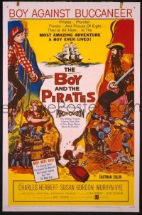 r248 BOY & THE PIRATES one-sheet movie poster '60 Charles Herbert