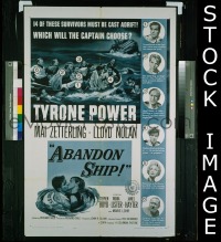 #021 ABANDON SHIP 1sh '57 Tyrone Power 