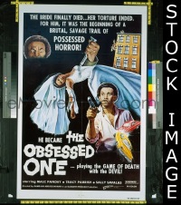 #1637 OBSESSED ONE 1sh '70s wild image! 