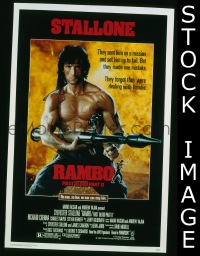 #8157 RAMBO 1st BLOOD 2 1sh '85 Stallone 