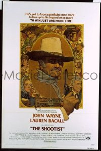 #388 SHOOTIST one-sheet movie poster '76 classic Amsel John Wayne portrait!!
